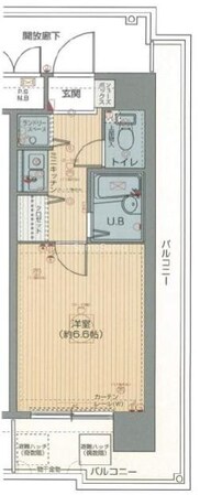 桜川駅 徒歩1分 5階の物件間取画像